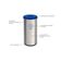 Lixeira Inox Tramontina Piemonte 40 Litros Acetinado Tampa Basculante Azul em Polipropileno