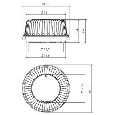 Embalagem Para Bolo G35MA Base Preta 100un 500g Galvanotek