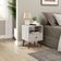Mesa de Cabeceira 1 Gaveta Curve Off White 45x40x58cm Movelbento