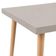 Mesa Safira Quadrada 70 cm com Tampo em MDF Camurça e Pés de Madeira Natural