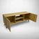 Rack Estante para TV Curve 2 Portas 150cm Mel Marrom Movelbento