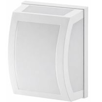 Arandela Branca Lente Leitosa Luminária Parede Smart Externa