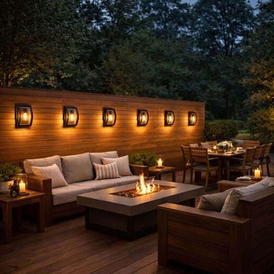 Kit 4 Arandelas Luminária Elegante Marrom Lente Transparente Oval Bivolt Termoplástico Lâmpada E27 Smart Dital