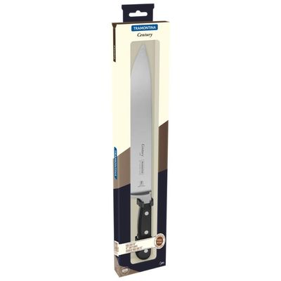 Faca Chef Tramontina Century com Lâmina em Aço Inox e Cabo de Policarbonato e Fibra de Vidro 10" 24011110