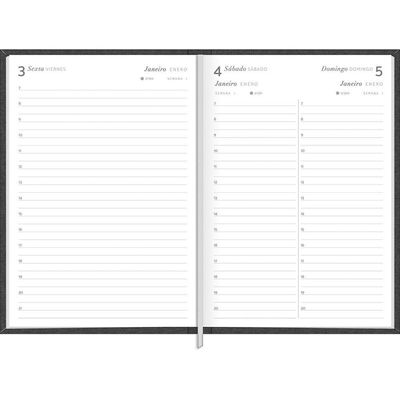Agenda Executiva Costurada Capa Dura Milano 2025  - 12,3x16,6cm - Tilibra