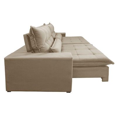 Sofá Grecia Veludo 02 Módulos De 110m B25cm Meu Sofá Online B002 Veludo Capuccino