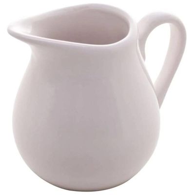 Kit 12 Leiteiras Pequenas Porcelana Branca 190ml Milão Lyor Calda Creme Hotel Cafeteria Padaria