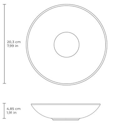 Prato Fundo Porto Brasil Ceramica 20cm Cozinha Gourmet Coup Stoneware Coimbra