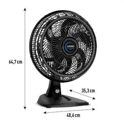 Ventilador de Mesa 2 em 1 40cm Arno X-TREME 6, 6 PÁS 140W 220V VE60