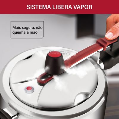 Panela de Pressão Clock Original+ Fechamento Interno 4,5L