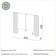 Cabeceira Solteiro 165x120cm em MDF Off White Freijó Dalla Costa