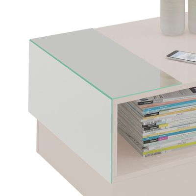 Mesa de Centro Retangular Detroit Off White