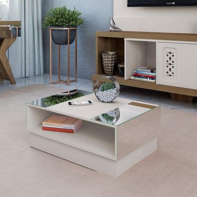 Mesa de Centro Retangular Detroit Off White