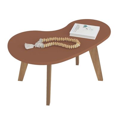 Mesa de Centro Orgânica Terracota e Carvalho