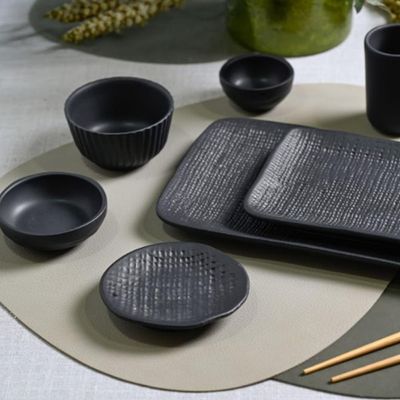 Ramequim Shimeji 170ml Cerâmica Preto Matte 9x5cm Sushi Porto Brasil Restaurante Japonês