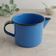 Caneca Leiteira Esmaltada Metalllouça N12 com Bico e Alça 1L Azul Canecão