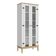 Cristaleira Colonial 75x41x180cm Branco Mel 2 Portas Movelbento