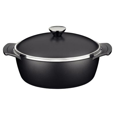Caçarola Tramontina Lyon em Alumínio Starflon 30 cm 6,8 Litros Preto