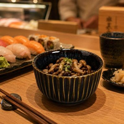 Kit 6 Ramequins Cerâmica Porto Brasil 170ml Azul Oceano Molheira Shoyu Restaurante Japonês
