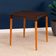 Mesa Tramontina Laura Rattan 70 cm Polipropileno Marrom Pernas Madeira