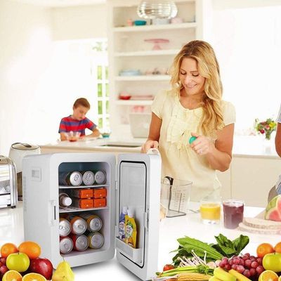 Mini Geladeira Portátil 12l 2 Em 1 – Refrigera E Aquece, Ideal Para Carro, Casa Ou Viagem - 220v E 12v
