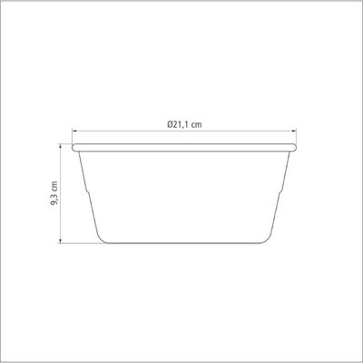 Forma para Bolo e Pudim Tramontina Alumínio Antiaderente Starflon Preto 20 cm 1,5 L