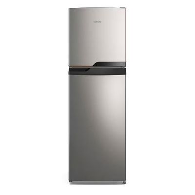Geladeira TC45S Frost Free Duplex 400L Inox Look Econômica Controle Eletrônico Continental Prata / 110V