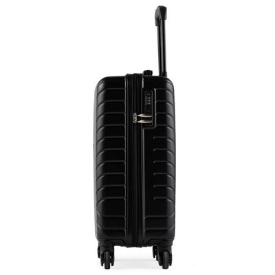 Kit 2 Malas de Bordo Casal 10kg ABS 4  Rodas 360° Preto e Rosé Detroit Bagaggio
