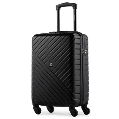 Kit 2 Malas de Bordo Casal 10kg ABS 4  Rodas 360° Preto e Rosé Detroit Bagaggio