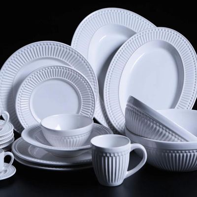 Travessa Oval 36cm Cerâmica Branca Roma Porto Brasil Servir Branco