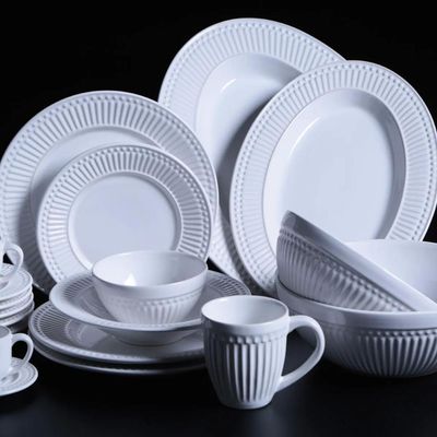 Travessa Grande Cerâmica Branca Roma Porto Brasil Oval 43,5cm Servir Mesa Posta Avulsa Branco