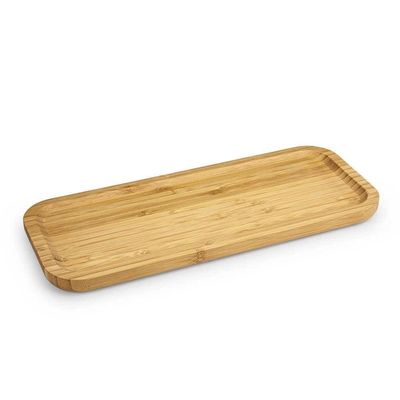 Bandeja Retangular Rasa Euro Home BAM2888 34x14cm Bambu Natural Natural