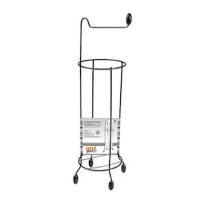 Suporte Papel Higiênico Utimil 4 Rolos 52x14x14 Preto