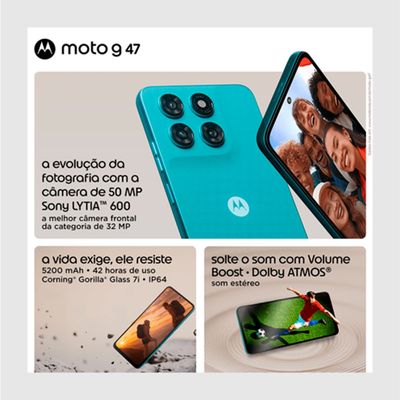 Smartphone Moto G47 5G 128GB Motorola Azul
