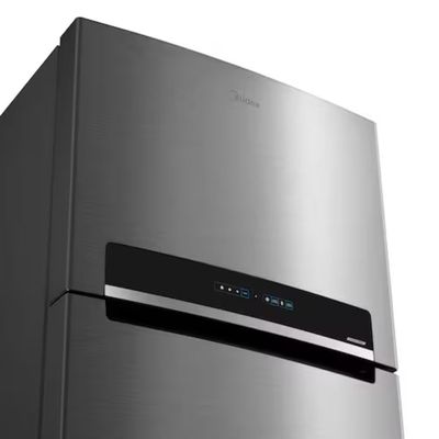 Geladeira Duplex MD-RT611EVK463 473L Frost Free Inverter Painel Touch Flexi-Volt Midea Inox / Bivolt
