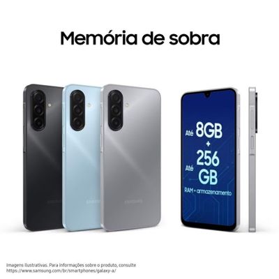 Celular Galaxy A17 4G Tela 6.7 128GB Super AMOLED Câmera Tripla 50MP Samsung Preto / Bivolt