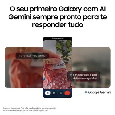 Celular Galaxy A17 4G Tela 6.7 128GB Super AMOLED Câmera Tripla 50MP Samsung Preto / Bivolt