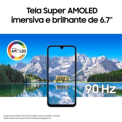 Celular Galaxy A17 4G Tela 6.7 128GB Super AMOLED Câmera Tripla 50MP Samsung Preto / Bivolt
