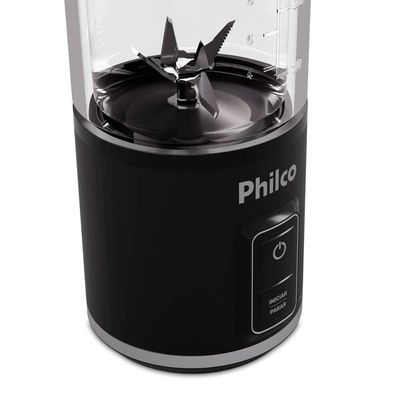 Liquidificador Portátil PLQ01A 700ml 120W Sem Fio Philco Preto