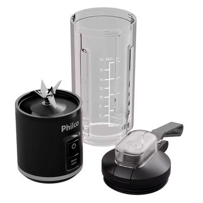 Liquidificador Portátil PLQ01A 700ml 120W Sem Fio Philco Preto