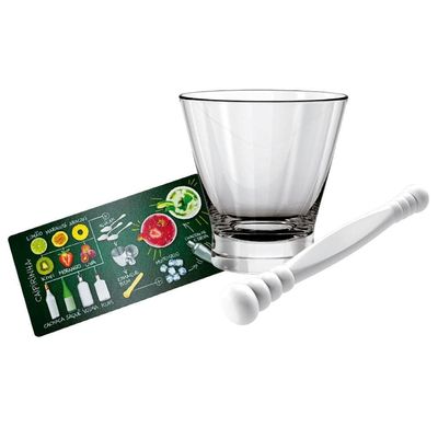 Kit Caipirinha Passo a Passo VDR0632PS Vidro 3 Peças Euro Transparente