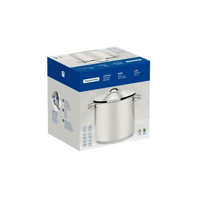 Caldeirão Tramontina Solar Aço Inox 24 cm 9,6 Litros