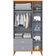 Conjunto Quarto Infantil Ternura Cômoda 5 Gavetas Berço 2 em 1 Guarda-Roupa 2 Portas Colchão Herval Espuma D18 Bartira Azul Wood