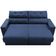 Sofá 3 Lugares Clean Retrátil Reclinável Cama InBox Azul