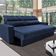 Sofá 3 Lugares Clean Retrátil Reclinável Cama InBox Azul