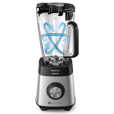 Liquidificador Philips Walita RI2244 Inox 1400W com 12 Velocidades Inox com Preto / 110V
