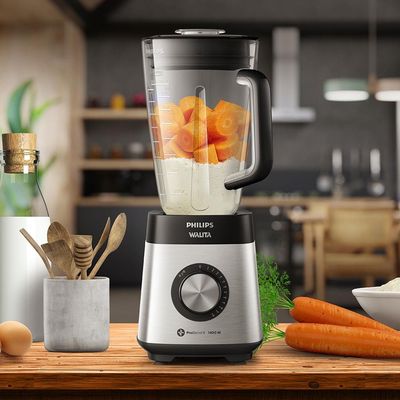 Liquidificador Philips Walita RI2244 Inox 1400W com 12 Velocidades Inox com Preto / 110V