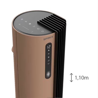 Ventilador de Torre 110cm  Esterilizador com 12 velocidades, Controle Remoto e Timer Spirit Cobre / 220V