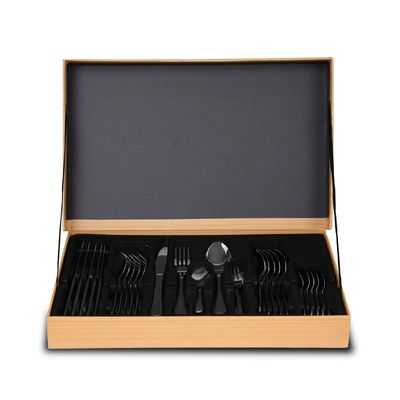 Faqueiro Classic FQM30C 30 Peças Aço Inox Cabo Decorado Serve 6 Pessoas Euro Home Inox