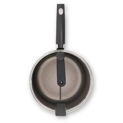 Pipoqueira 20cm 4,3L Antiaderente com Tampa de Vidro Multiflon Vermelho